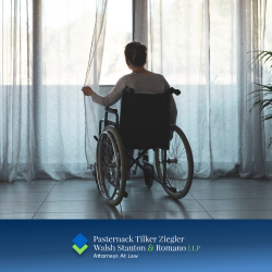 A Brookhaven resident confined to a wheelchair after an accident caused by negligence