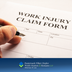 The process of filling out paperwork after a Huntington work injury